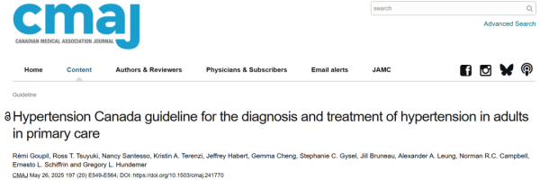 贝盈网 ≥130/80 mmHg为高血压，收缩压目标值<130 mmHg！加拿大更新指南