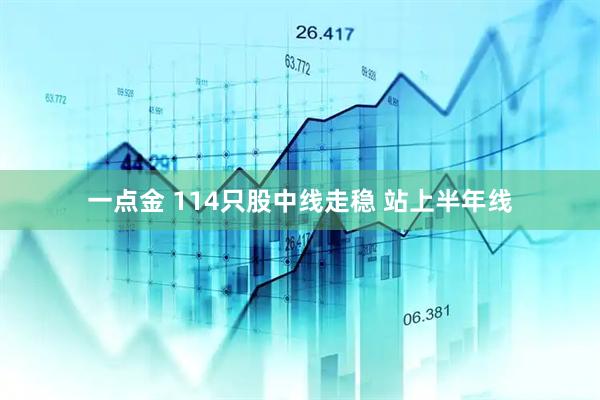 一点金 114只股中线走稳 站上半年线